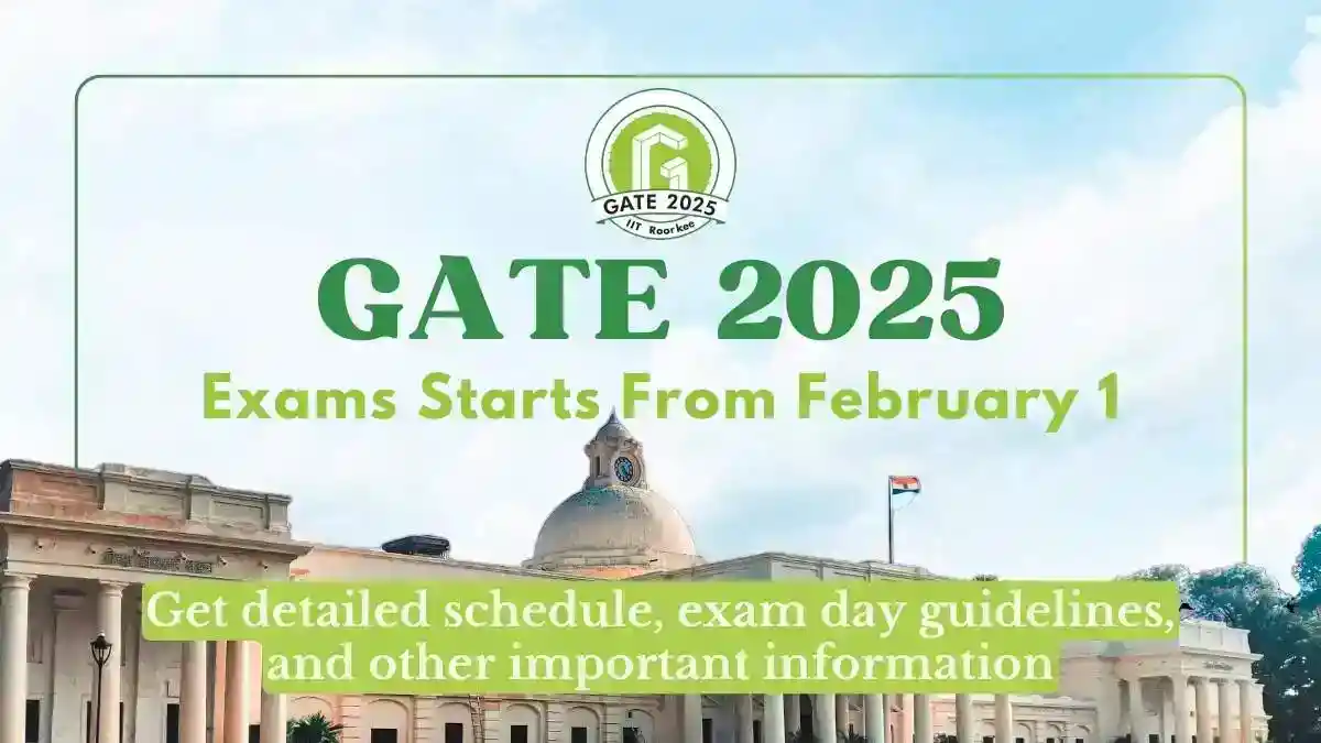 GATE 2025 Exam Starts Today February 1: Check the Detailed Guidelines and Rules!